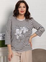 Блуза Линдсей (бежевая/полоска) Б15542-20М LT Collection