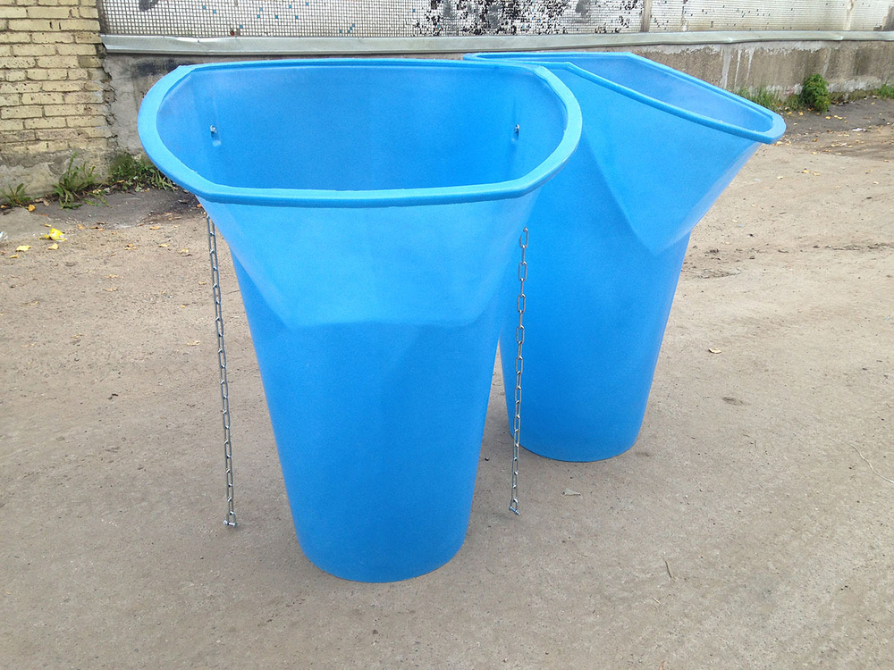 Приёмная секция мусоросброса «Стандарт» Полимер-Групп(917x917x1100см;9кг;синий) - арт.559331