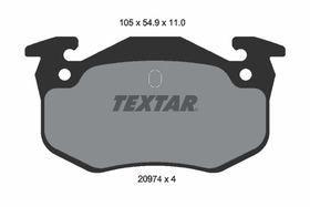 TEXTAR - 2097401-TET - Brake Pad Set, disc brake