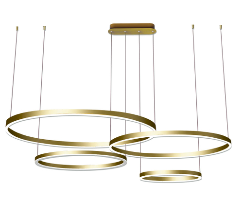 08204,33P(3000K) Люстра димм.Тор мат.золото 168W