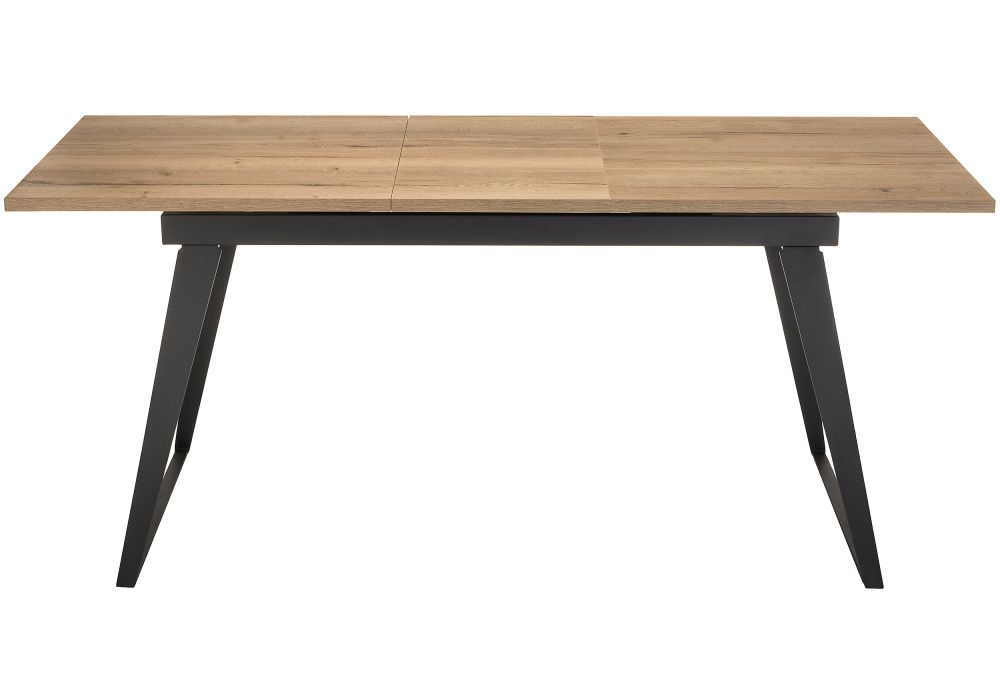 Стол Кхал 140(180)х80х78 галифакс графит / натуральный