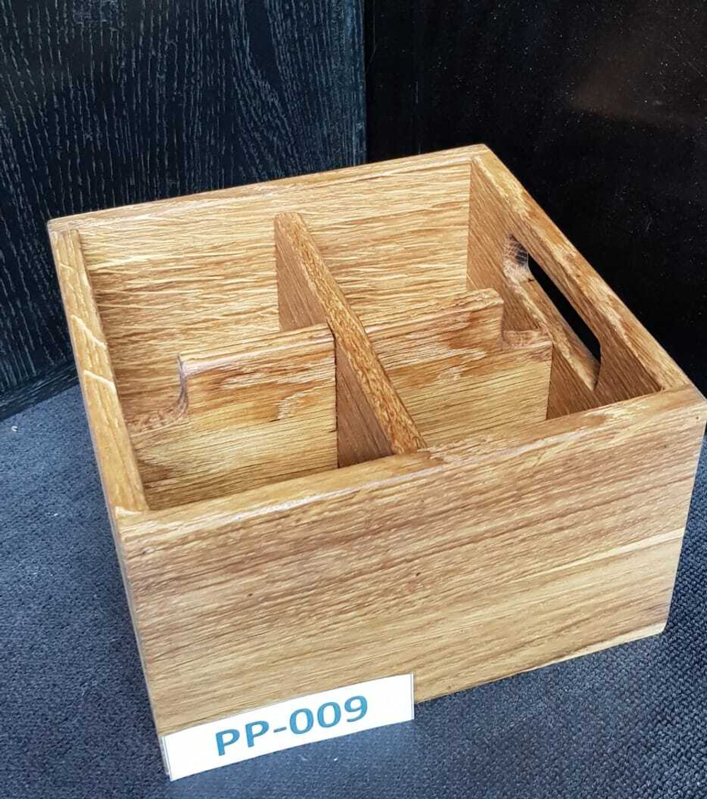 Ящик для кондиментов дуб; H=10,L=17,B=17см