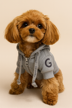 Пушистые хвостики Худи "G" GREY