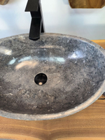 Раковина из мрамора Oval Grey OM-65715  (55*38*19) из натурального камня