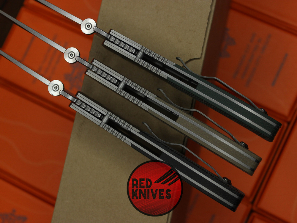 Нож Emerson CQC-7 - титановые больстеры, темная микарта