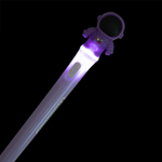 Ручка шариковая Alingar, "Космонавт", 0,7 мм, синяя, с подсветкой, круглый, цветной, пластиковый корпус, карт. уп.