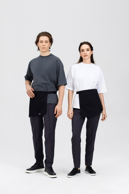 Фартук - КАРМАН, поясной, черный