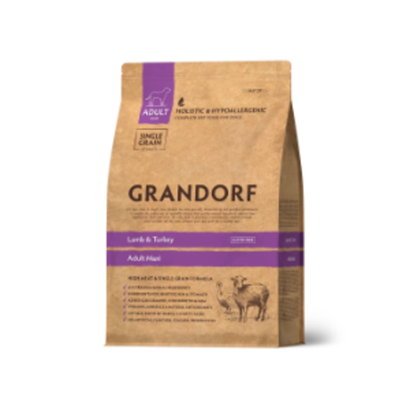 Сухой корм GRANDORF DOG Lamb&Turkey MAXI ягненок с индейкой для взрослых собак крупных пород 3кг