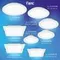 CLD55K16N Галс Квадр. Св-к Встр. LED 16W*4000K