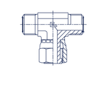 Соединение FNT ORFS 1.7/16" D22-25 (обжатая гайка)