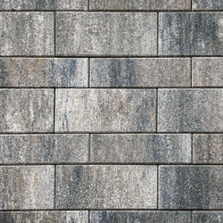 Тротуарная плитка ПАРКЕТ - Листопад гладкий Песчаник, комплект из 4 видов плит