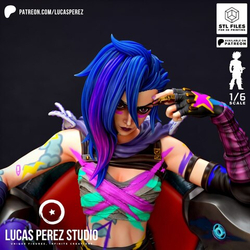 Фигуркаел Arcane Джинкс Лига легенд Jinx League of Legends