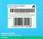 Радиотелефон DECT Motorola CD5001 черный/белый (107CD5001WHITE)