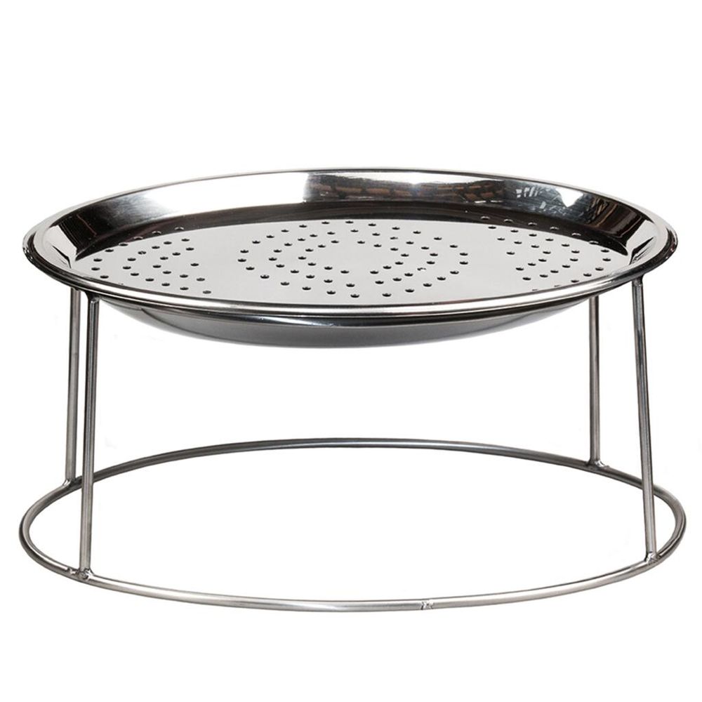 Подставка фуршетная стойка + блюдо дренаж 47,5*32 см h19 см овальная прут нерж. P.L. Proff Cuisine