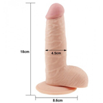 Фаллоимитатор Lovetoy ультрамягкий (18×4,5 см)