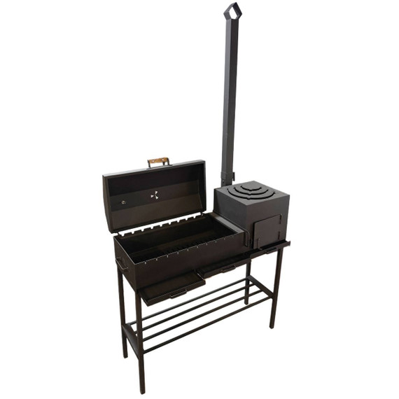 Мангал - Гриль 3в1 с печью под казан и трубой