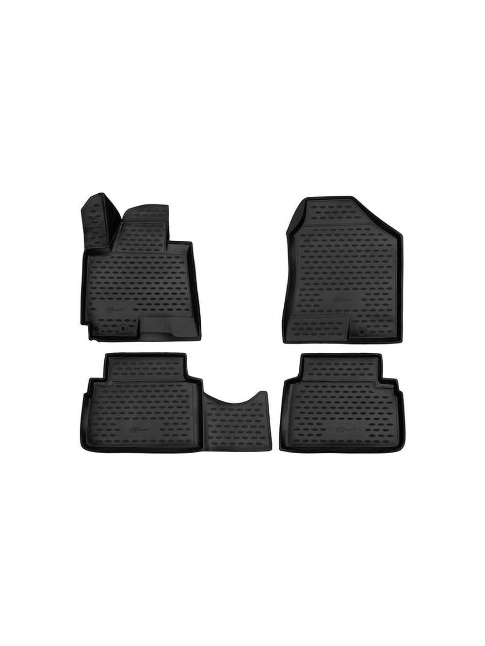Коврики в салон для HYUNDAI ix35 (I, Ir), 2010-2015, 4 шт. (Повышенная устойчивость, повышенная износостойкос FORMAT.3D.20.36.210K