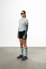 Нарукавники Blue Monte Sports Sun Protective Arm Sleeves "Mountain News Green"