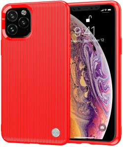 Чехол для iPhone 11 Pro цвет Red (красный), серия Bevel от Caseport