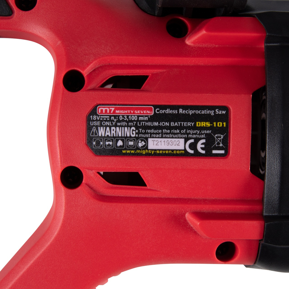 Пила сабельная аккумуляторная 18 В, 4 предмета MIGHTY SEVEN DRS-101A