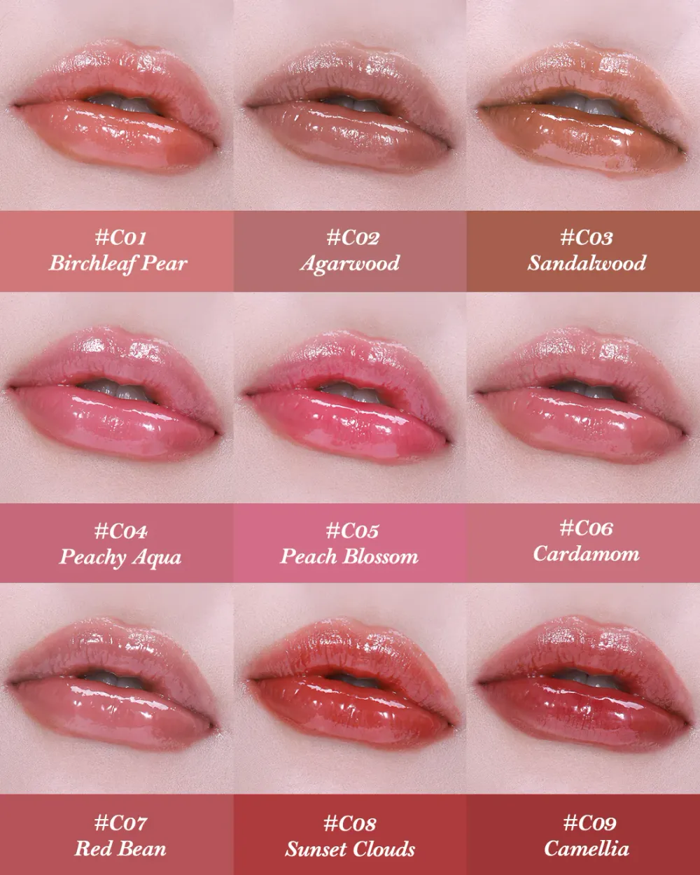 Блестящая помада Flower Knows Butterfly Cloud Collar Glossy Lipstick - C08 Sunset Clouds