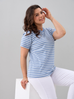 Футболка Фкл-192/голубой-белаяполоса