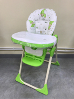 ГЛОБЭКС Стульчик для кормления Космик регулируемый Зеленый