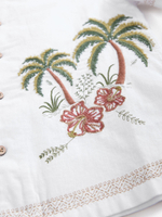 Рубашка с вышивкой для мальчика Next AB7-088, Белый