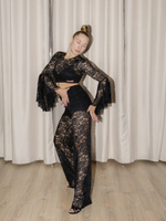 Брюки для танцев из гипюра