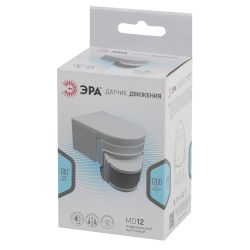 Датчик движения ЭРА MD 012 для дома инфракрасный 1200 Вт 12м | Датчики движения