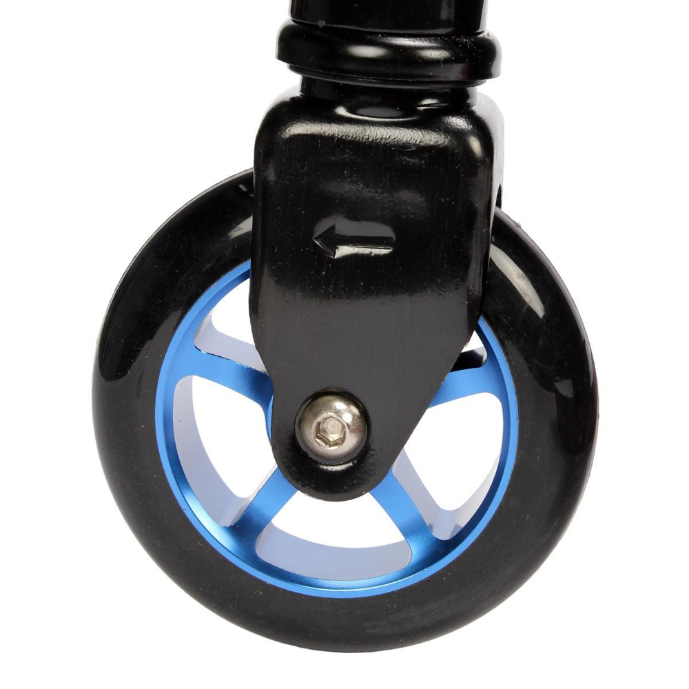 Самокат металл трюковой алюм диски, колеса PU 100, 4 цвета микс, рисунок не микс, с-30832