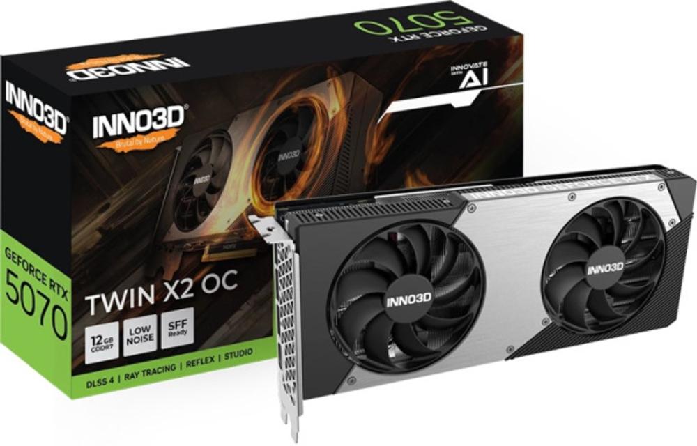 Видеокарта Inno3D GeForce RTX 5070 TWIN X2 OC (N50702-12D7X-195064N)