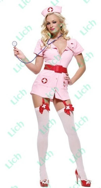 Костюм Похотливая медсестра розовая