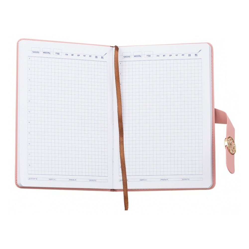 Ежедневник Basir, с ручкой, формат А5, материал-кожезаменитель, 116 листов, размер 14,5*21 см