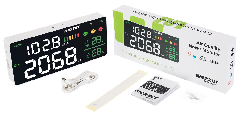 Монитор качества воздуха Levenhuk Wezzer Air PRO CN20, с шумомером