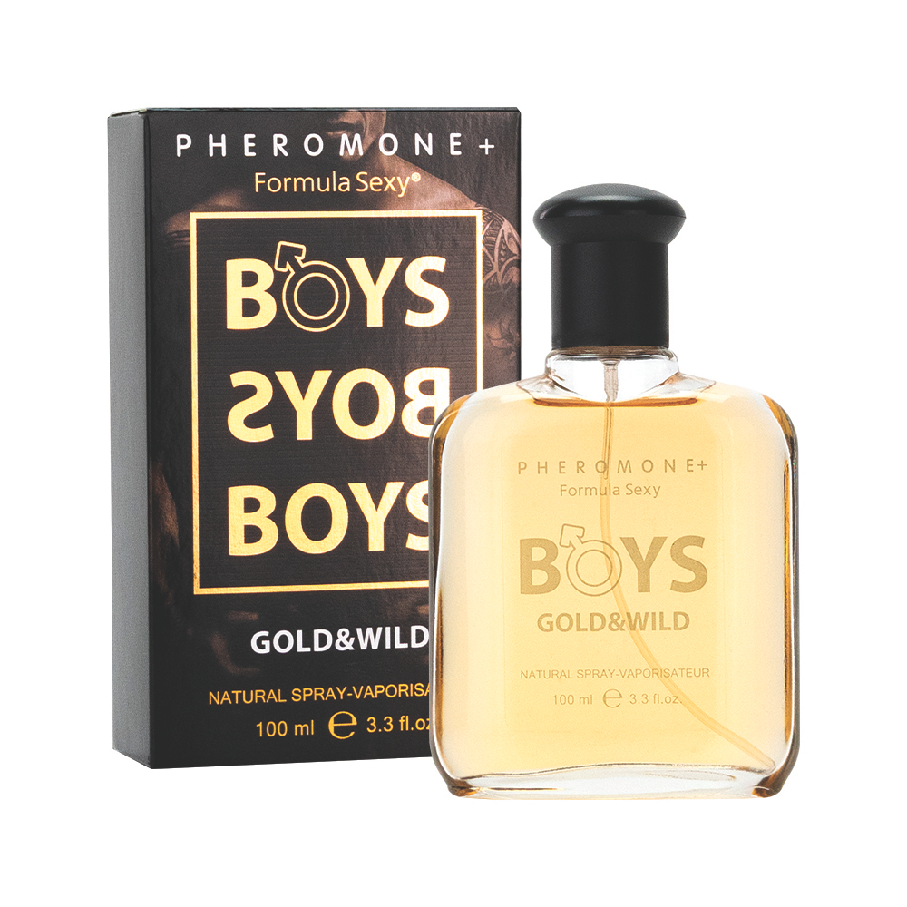 Парфюмерный лосьон с феромонами «FORMULA SEXY» 100ml (Boys Gold &amp; Wild / Бойз Голд энд Вайлд)-100ml for men/24