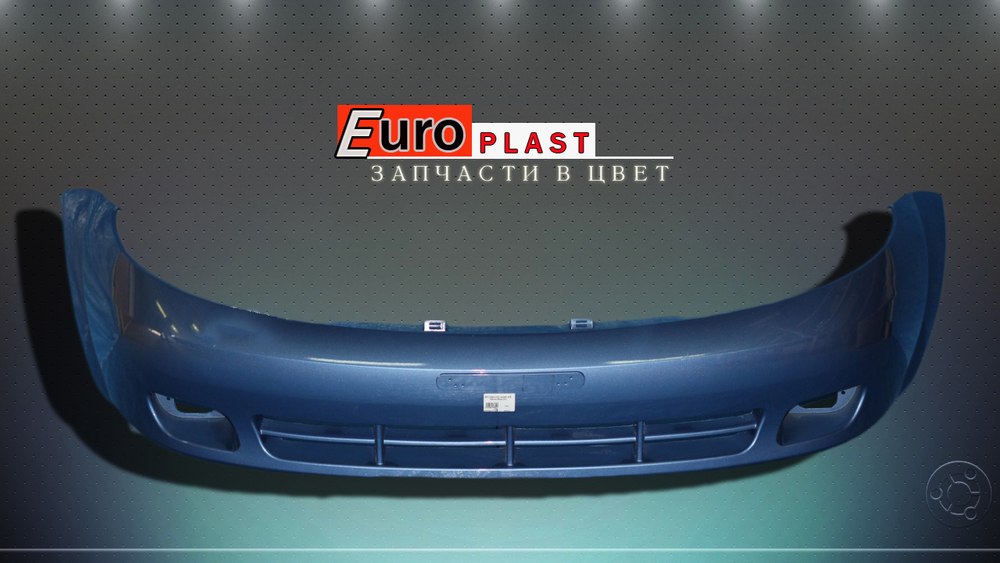 Передний бампер синий для Chevrolet Lacetti хэтчбек