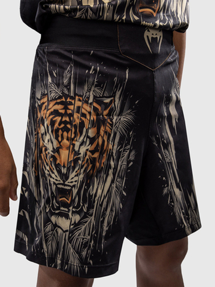 Шорты ММА детские Venum Tiger Black/Neo Orange