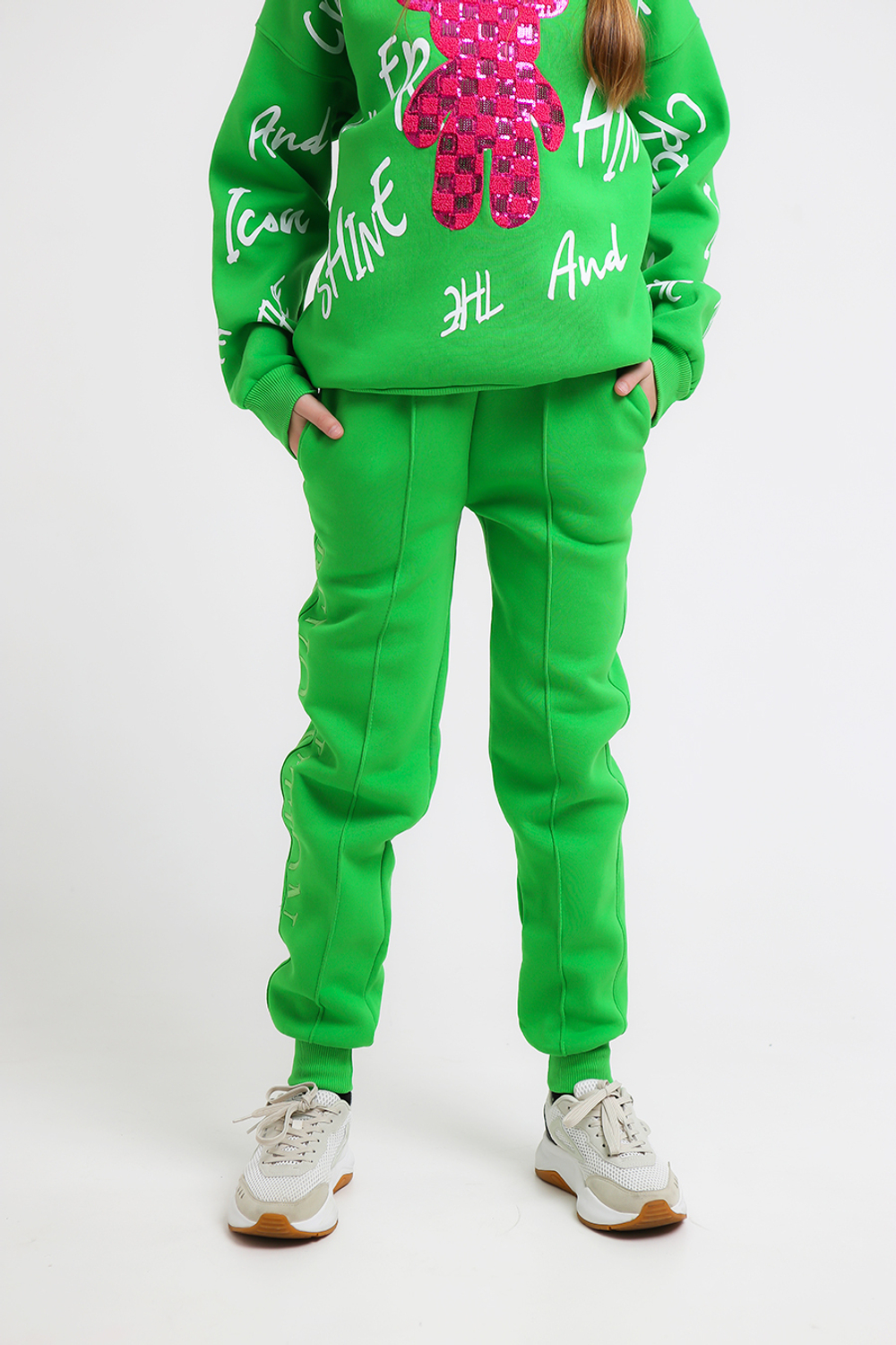 Брюки трикотаж. кэжл. с начесом д/д Beneti (T) 6300