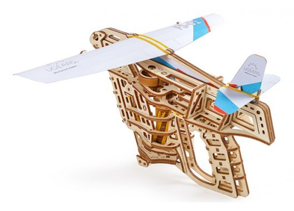 Сборная модель Ugears Пускатель самолётиков 70075