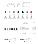 Стол ламинированный Scab Design Squid, терракотовый, антрацит