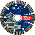 Диск алмазный Турбо сегментный KRUGO MASTER 125х1,8х22,23х12mm, 81071250266