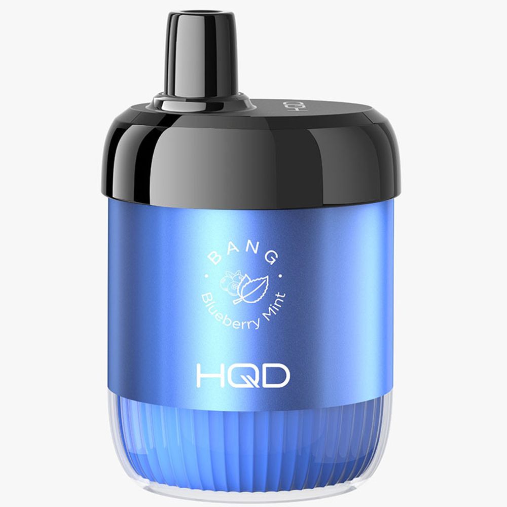Одноразовая электронная сигарета HQD Bang - Blueberry Mint (Черника-Мята) 3600 тяг