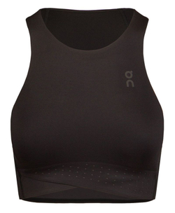 Женский топ теннисный ON The Roger Race Crop - black/shadow