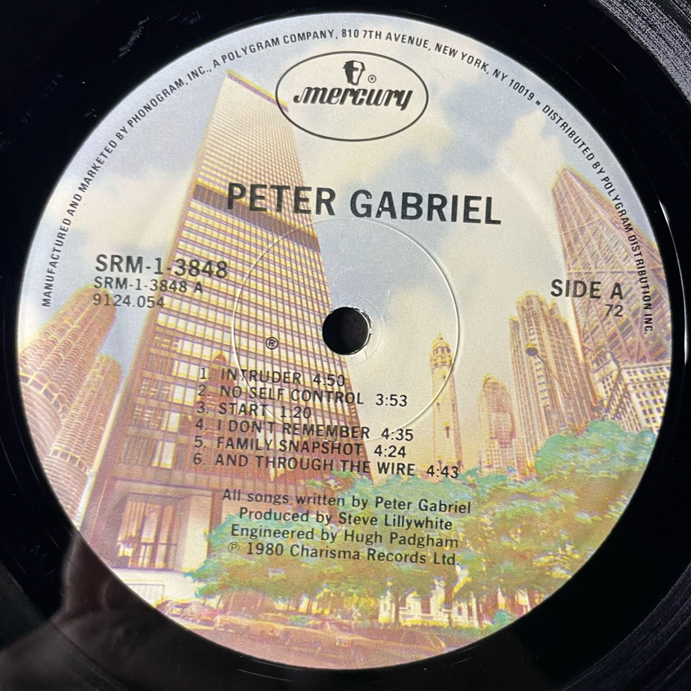 Винтажная виниловая пластинка LP Peter Gabriel Intruder (USA 1980)