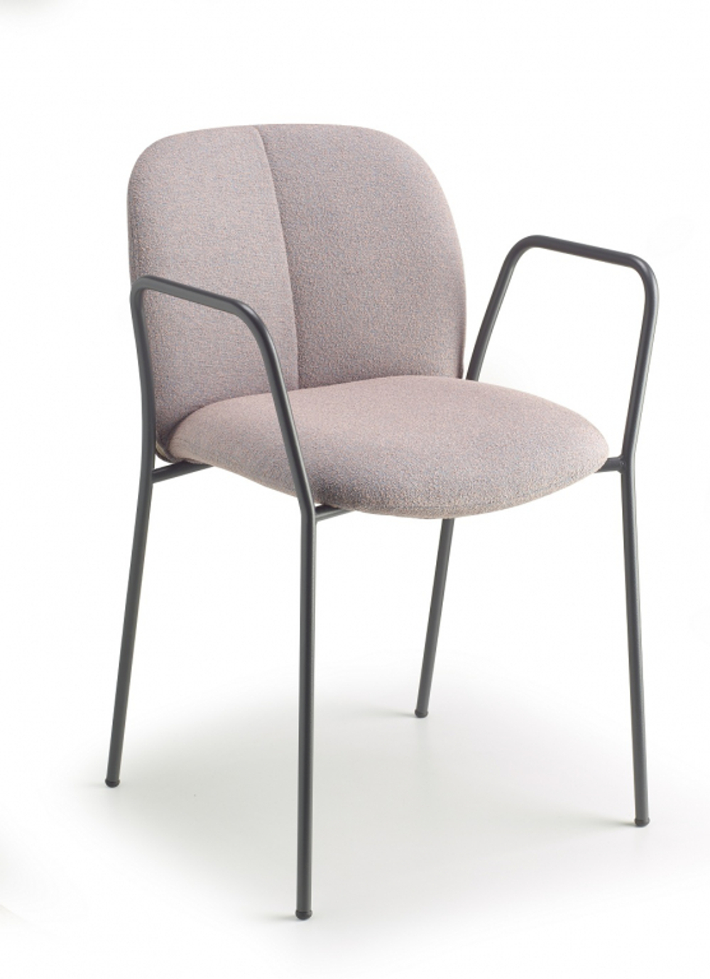 Кресло с обивкой Scab Design Mentha Pop, антрацит, светло-серый