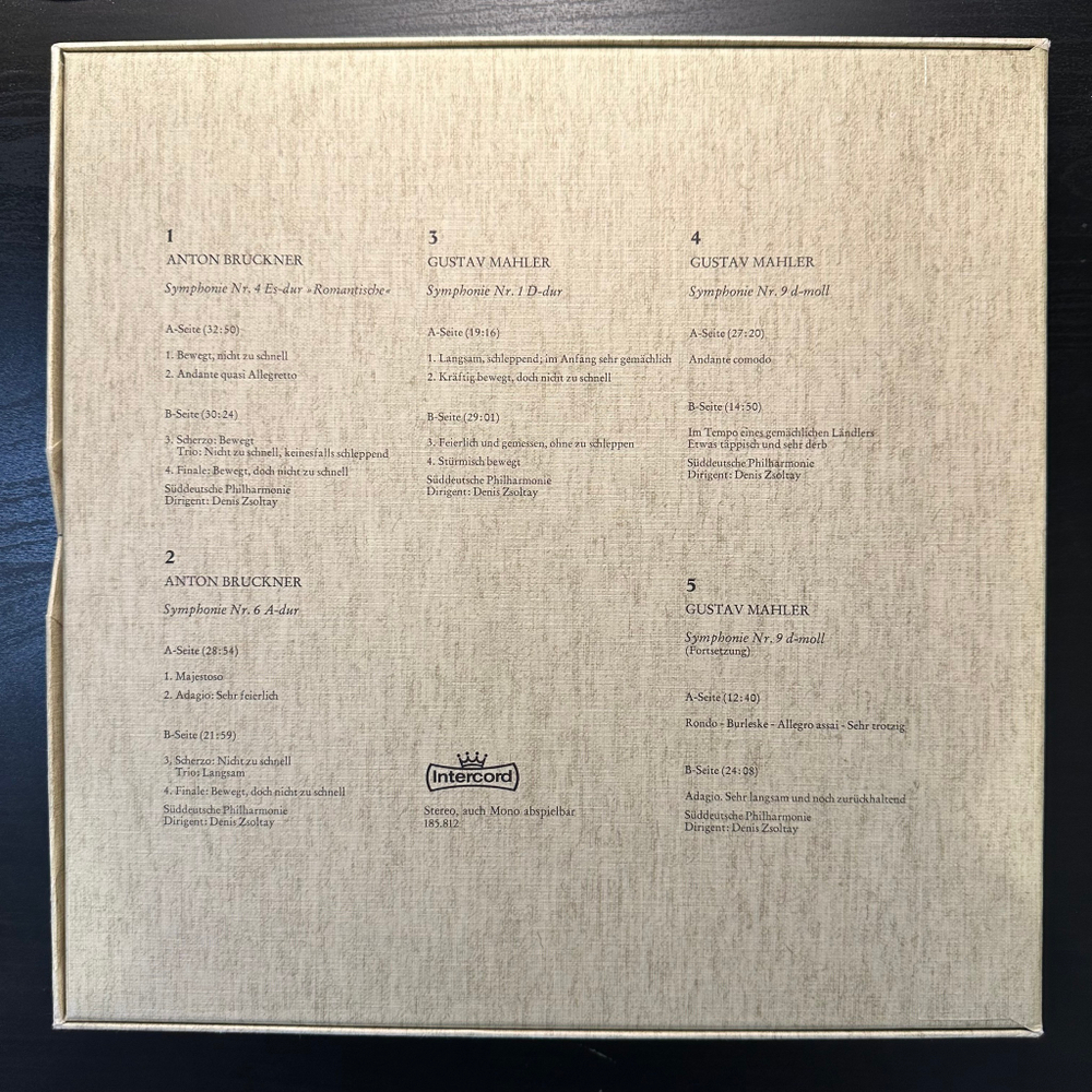 Брукнер / Малер 5LP (Германия 1976г.)