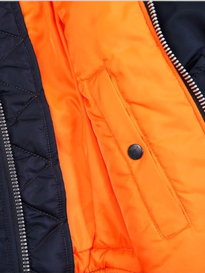 Куртка Бомбер - MA-1 Alpha Flight Jacket(т.синяя - r.blue)