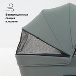 Детская коляска Rant Teo Soft 3 в 1 с автокреслом Aster Zero Graphite Olive