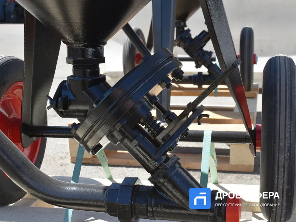 Пескоструйный аппарат PST-PS-200-3 без рукава TWIN с шиберным дозатором